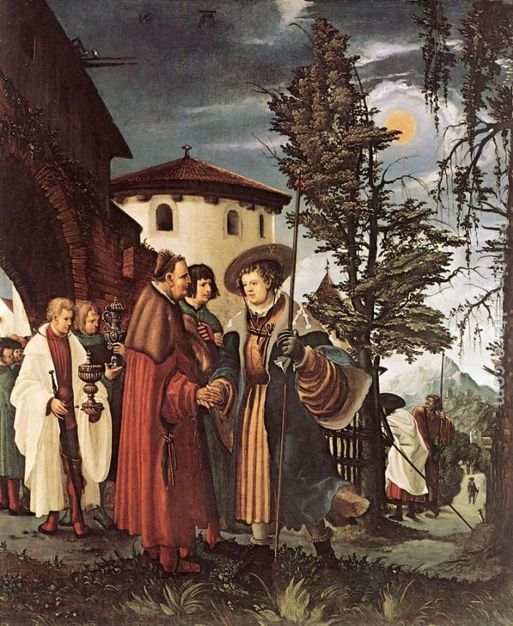 Denys van Alsloot St. Florian Taking Leave Of The Monastery